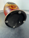Tole Style Fleur De Lis Ceramic Vase