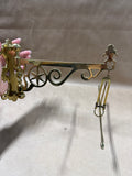 Colonial Williamsburg Brass Wall Hanging Scales Of Justice AS IS