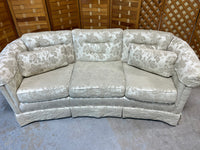 Curved Sofa, Unbranded, Cream/Champagne Color Tone***HEAVY ITEM***