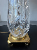 Waterford Crystal & Brass Table Lamp (WORKS)