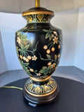 Oriental Accents Floral Bird Ceramic Vase Lamp (WORKS)