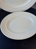 2-Piece Wedgwood England Edme Cream China Oval Serving  Platters