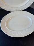 2-Piece Wedgwood England Edme Cream China Oval Serving  Platters