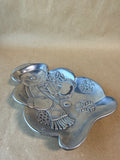Silver Snowman Candy Dish