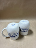 Pair Of Potting Shed Dedham Pottery Crackled Bunny Mugs