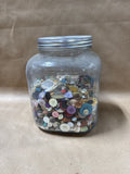 Jar Half Full Of Buttons
