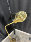 Brass Vintage Adjustable Pharmacy Floor Lamp (WORKS) (2 AVAILABLE—PRICED AT $145 EACH)