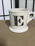 Letter E Anthropologie Monogram  Coffee Mug