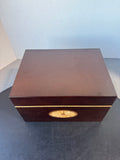 Bombay Company Mahogany Wooden Inlaid Letter Box
