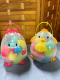 Set of 3 Easter Egg Carriers, Each with 18 Plastic Eggs