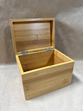 (A) Wooden Index Card Box Holder