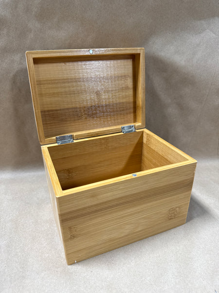 (A) Wooden Index Card Box Holder