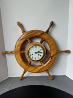 Schatz Vintage Ship’s Wheel Clock