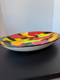 Clay Art Caliente Chili Peppers Large Oval Ceramic Serving Platter
