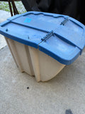 18 Gal Plastic Storage Bin w/Lid