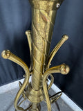 Brass Vintage Coat Rack Hall Tree