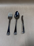 Williamsburg Royal Shell Kirk Stieff 3 Piece Serving Set From Lenox With Box (A)