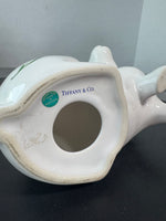 (A) Tiffany & Co. Sintra Porcelain Floral Bunny Figurine