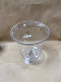 Glass Hurricane Vase With Rhinestone Strip
