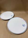 Royal Copenhagen Blue Fluted Dinner Plates #735 - Set Of 4 (G)