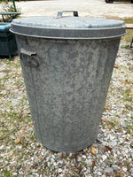 20 Gal Galvanized Trash Can w/Handles and Lid (Two Available)