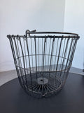 Black Metal Farmhouse Style Egg Gathering Basket