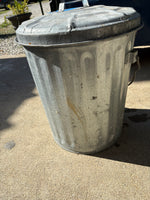 Galvanized Trash Can w/Handle and Lid