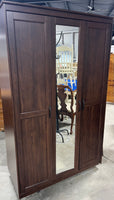 Particle Board Armoire/Closet Cabinet **AS IS**READ DESCRIPTION CAREFULLY**