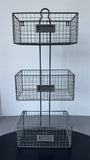 Farmhouse Style Metal 3-Tier Wall Organizer