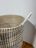 Boho Woven Storage Basket with Handles