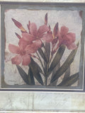Print of Pink Oleander Flower by P. Murray; Signed
