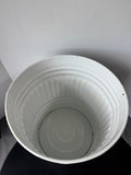 Retro White Painted Metal Trashcan