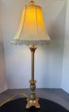 (B) Gilded Resin Pineapple Buffet Lamp (WORKS)