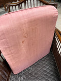 Lexington Rattan Wicker Chair & Ottoman with Cushions