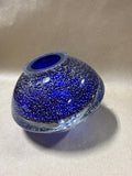 Cobalt Blue Silver Speckled Oil Lamp Head