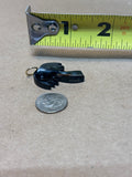 Bernard Passman Black Coral Palm Tree Pendant with 14K Gold (Includes Certificate of Authenticity)