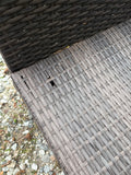 All Weather Wicker Loveseat and Table Set