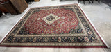 Rambaugh Collection Hand Knotted 100% Wool Pile Rug, Approximate size 12 ft x 9 ft ***HEAVY ITEM***READ DETAILS ON PICK UP POLICY***