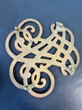 (A) Virginia Metalcrafters Brass Thomas Jefferson Cypher Trivet