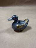 Pewter And Brass Duck Trinket Dish