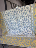 Williams Sonoma Blue And Yellow Floral Outdoor Blanket