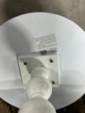 ***AS IS***White Round Side Table by Coast to Coast Imports LLC