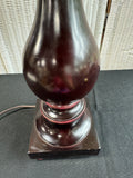 Waverly Home Chocolate Brown Resin Table Lamp (WORKS)