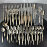 48-Piece Wallace Dawn Mist Sterling Silver Flatware Set