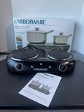 Farberware FH202-D11 Double Burner Electric Cooktop in Box