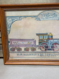 M.W. Baldwin & Co Locomotive Builders, PA Lithograph
