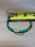 14K Gold & Green Malachite Bracelet