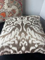 Pair of World Market Style Bohemian Feather Throw Pillows