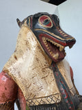 Gouro Vintage Wooden Zamble Mask Statue