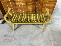 Hollywood Regency Style Bench